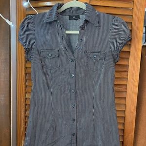 Adorable Y2K pinstriped mini dress